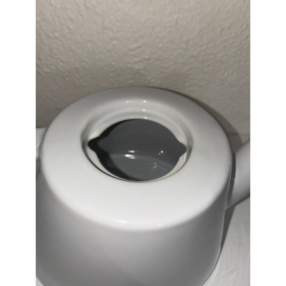 Ikea Modern LARGE (1.8L) White Porcelain Teapot w Lid Art Deco Danish MCM - Picture 5 of 8